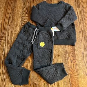 Cat & Jack Gray Matching Sweat Set Size 4T